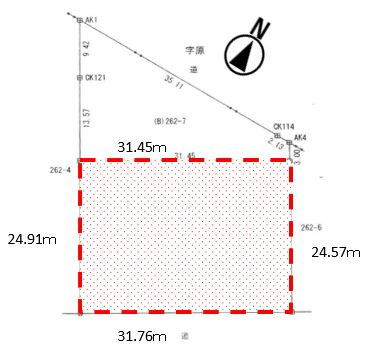 下小船津浜　住宅建設用地の土地図
