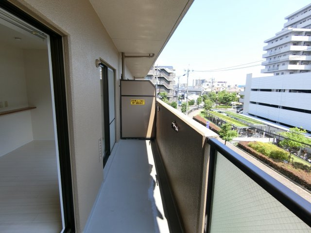 サワン東太田のバルコニー