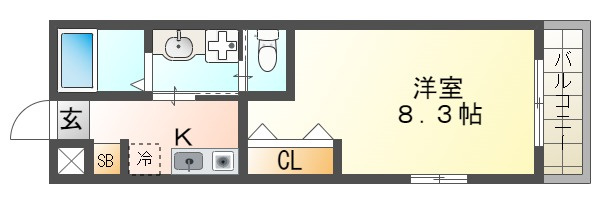 ワコーレヴィータ垂水日向の間取り