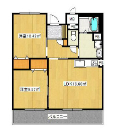 フェリオ仙北の間取り