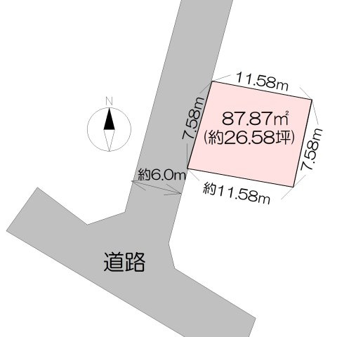 【土地図】 | 売地　高知市中須賀町　南区画　＠57.03