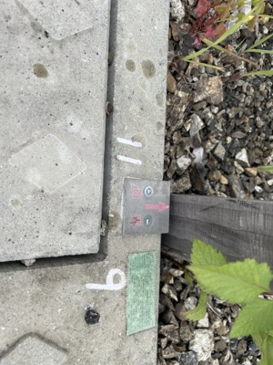 【その他】 | 売地　高知市中須賀町　南区画　＠57.03 | 南西境界鋲