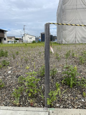 【その他】 | 売地　高知市中須賀町　南区画　＠57.03 | 南西境界杭