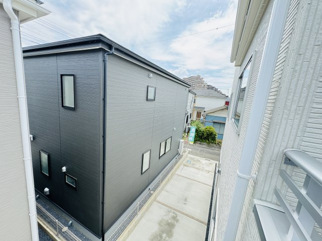 八潮市緑町２丁目新築戸建【松之木小学校：9分】の展望|バルコニーより道路側眺望