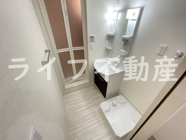 フジパレス吉田EASTの洗面所|ゆったりとスペースのある洗面所