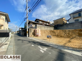 【前面道路含む現地写真】 | 宇治市木幡御蔵山　2区画　C号地　売土地　建築条件無し
