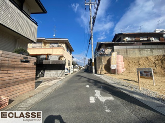 【前面道路含む現地写真】 | 宇治市木幡御蔵山　2区画　C号地　売土地　建築条件無し