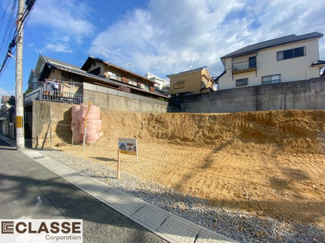 【前面道路含む現地写真】 | 宇治市木幡御蔵山　2区画　C号地　売土地　建築条件無し