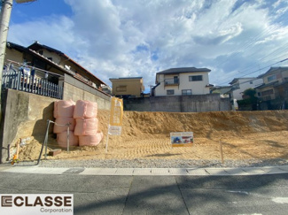 【前面道路含む現地写真】 | 宇治市木幡御蔵山　2区画　C号地　売土地　建築条件無し