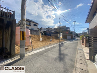 【前面道路含む現地写真】 | 宇治市木幡御蔵山　2区画　C号地　売土地　建築条件無し
