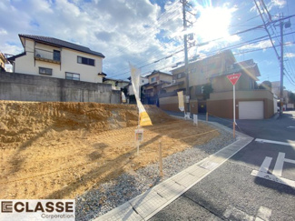 【前面道路含む現地写真】 | 宇治市木幡御蔵山　2区画　D号地　売土地　建築条件無し