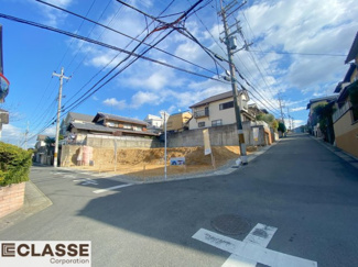 【前面道路含む現地写真】 | 宇治市木幡御蔵山　2区画　D号地　売土地　建築条件無し