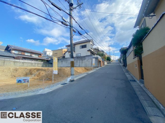 【前面道路含む現地写真】 | 宇治市木幡御蔵山　2区画　D号地　売土地　建築条件無し