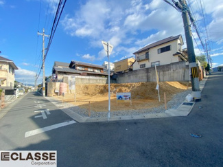 【前面道路含む現地写真】 | 宇治市木幡御蔵山　2区画　D号地　売土地　建築条件無し