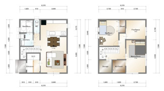 【参考プラン】 | 宇治市木幡御蔵山　2区画　C号地　売土地　建築条件付き | 自由設計になりますので設計士と直接お話していただきオンリーワンのおうちづくりが可能です！需要の多いランドリールームも実現可能です。一緒に楽しくお家づくりをしていきましょう！