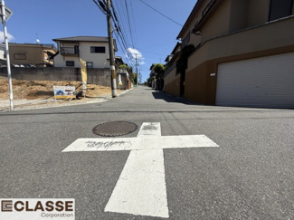 【前面道路含む現地写真】 | 宇治市木幡御蔵山　2区画　D号地　売土地　建築条件付き