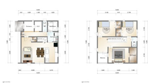 【参考プラン】 | 宇治市木幡御蔵山　2区画　D号地　売土地　建築条件付き | 自由設計になりますので設計士と直接お話していただきオンリーワンのおうちづくりが可能です！需要の多いランドリールームも実現可能です。一緒に楽しくお家づくりをしていきましょう！