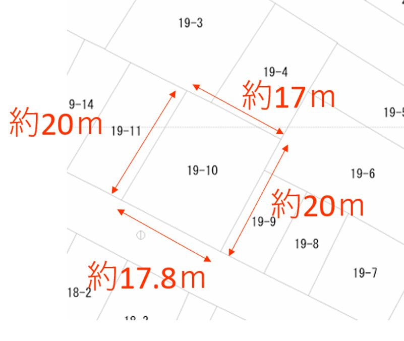 光市光井一丁目　売土地１の土地図
