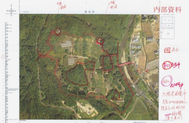 鏡野町古川　業務用地（太陽光発電）13325坪の区画図