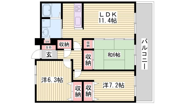 ロイヤルメゾン草上の間取り