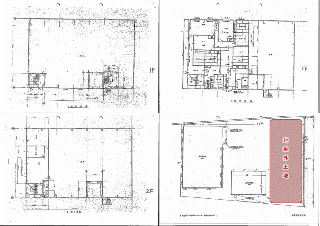 真岡市中倉庫の駐車場