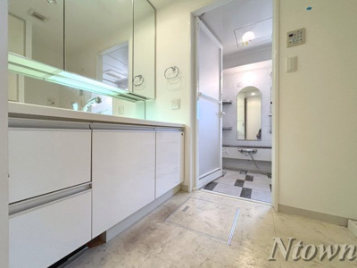 【独立洗面台】 | プレサンス錦エボリューション | ゆったりとスペースのある洗面所