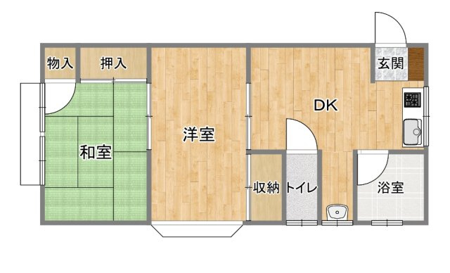 ゆうハイツⅠの間取り