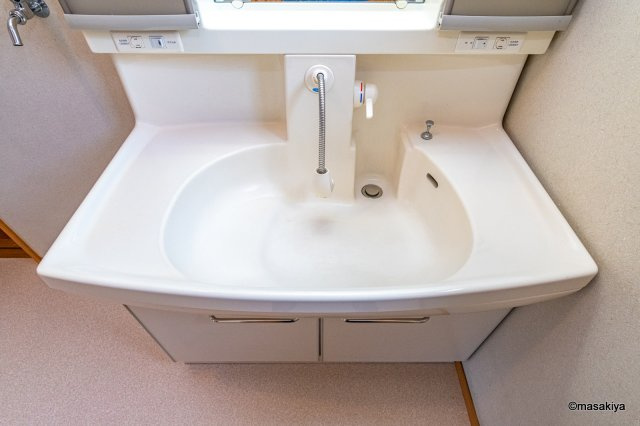 東和田戸建の洗面所