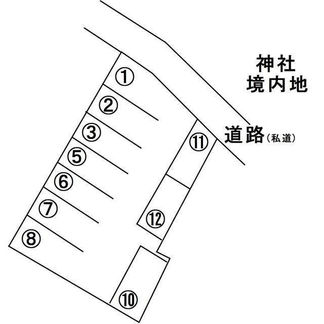 羽島郡笠松町西宮町の駐車場の間取り