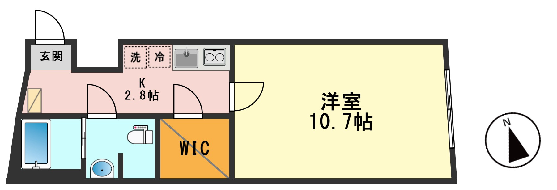 ラシクラス小岩駅前の間取り