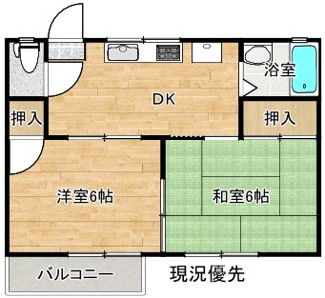 【間取り】 | コーポＫＡＤＯＷＡＫＩ