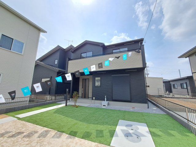 新築　太田市台之郷町3期　GRAFARE　1号棟の外観|現地写真　完成しました！ご内覧等、お気軽にお問合せください♪　