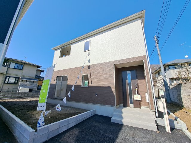 新築　太田市金山町第2　クレイドルガーデン　1号棟の外観|現地写真　完成しました！ご内覧等、お気軽にお問合せください♪