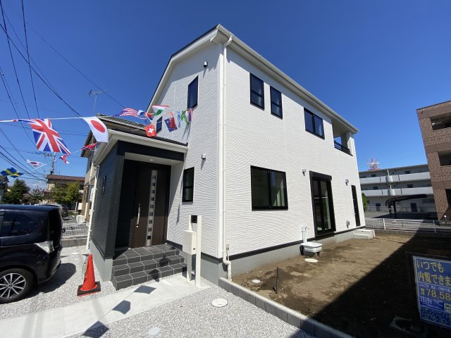 新築　太田市小舞木町第2　Livele Garden.S　1号棟の外観|現地写真　2024年9月完成！ご内覧等、お気軽にお問合せください♪　							
