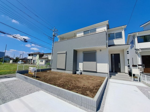 新築　太田市内ケ島町第8　Livele Garden.S　1号棟の外観|現地写真　完成しました！ご内覧等、お気軽にお問合せください♪　							

