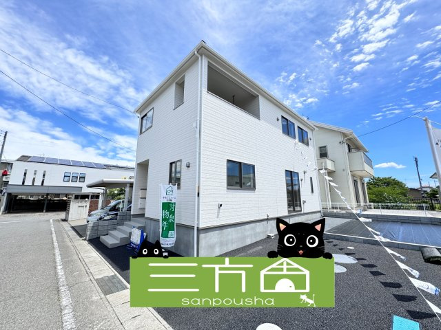 新築　伊勢崎市太田町第3　クレイドルガーデン　1号棟の外観|現地写真　完成しました！ご内覧等、お気軽にお問合せください♪

