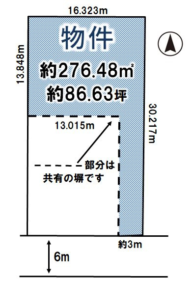 栃木市片柳町2丁目の区画図
