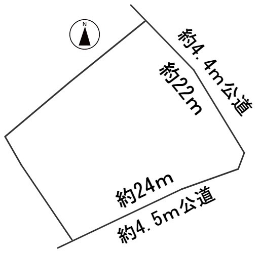 ６３８０５　愛知県西尾市一色町大塚惣池土地の区画図
