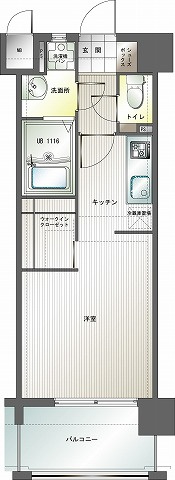 【間取り】 | エンクレスト博多Ⅲ