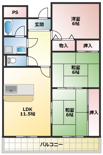 【間取り】 | ルーインズ高槻