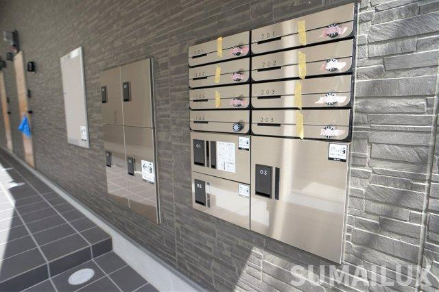 熊本市東区東野３丁目のアパートのエントランス