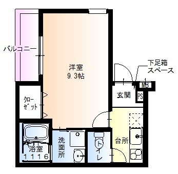 【間取り】 | フジパレス下新庄駅東Ⅲ番館