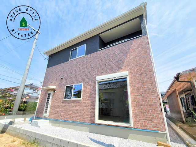 宮崎市第3恒久宮ノ後モデル（１号棟）の外観|デザイン性のある外観です。