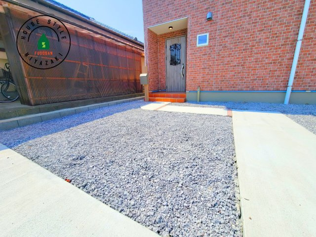 宮崎市第3恒久宮ノ後モデル（１号棟）の庭|お庭で自由な時間を過ごせます。