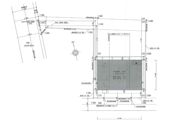 宮崎市第3恒久宮ノ後モデル（１号棟）の区画図|配置図（1号棟）