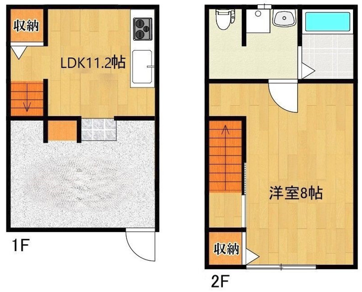 ヴォールデア田主丸【10.000円キャッシュバック対象物件】の間取り