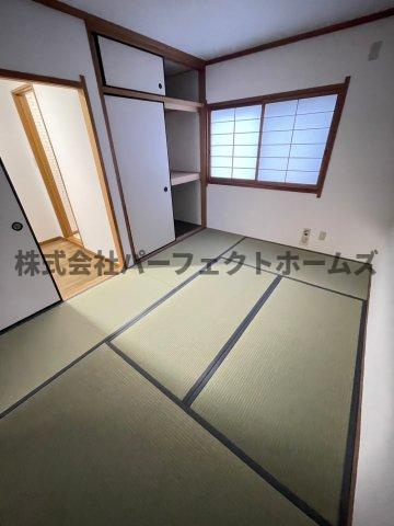 点野5丁目戸建　賃貸の和室|和室、ちょっとしたくつろぎスペースにいかがでしょうか