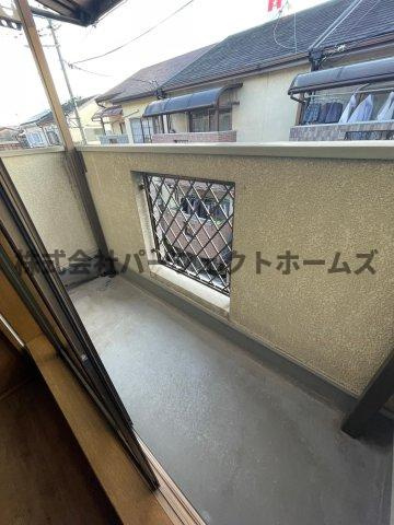 点野5丁目戸建　賃貸のバルコニー|広々としたバルコニーです