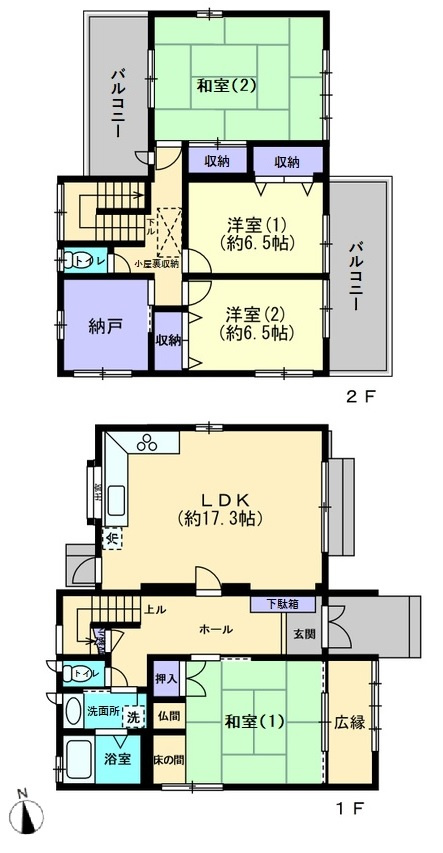 地御前3丁目 戸建の間取り