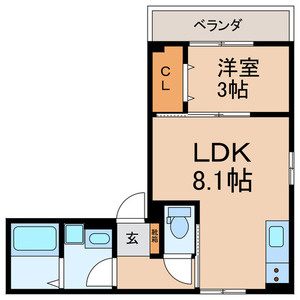 Seanoble (ｼｰﾉｰﾌﾞﾙ)の間取り